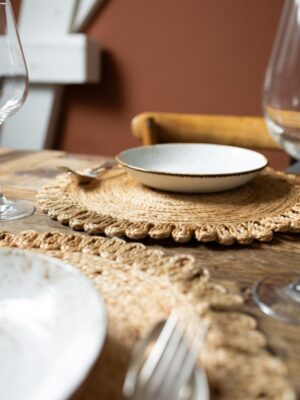 Jute Placemat Naturel rond