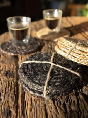 Jute Onderzetter Zwart VR19SBLA