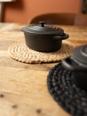 Jute Pannenonderzetter naturel