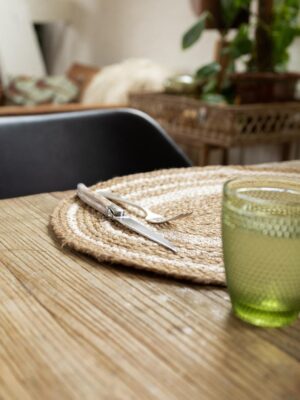 Jute Placemat Naturel-Ecru