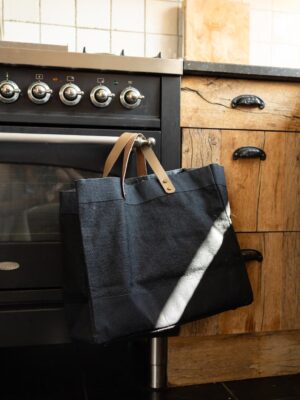 Jute Shopper Deluxe Zwart